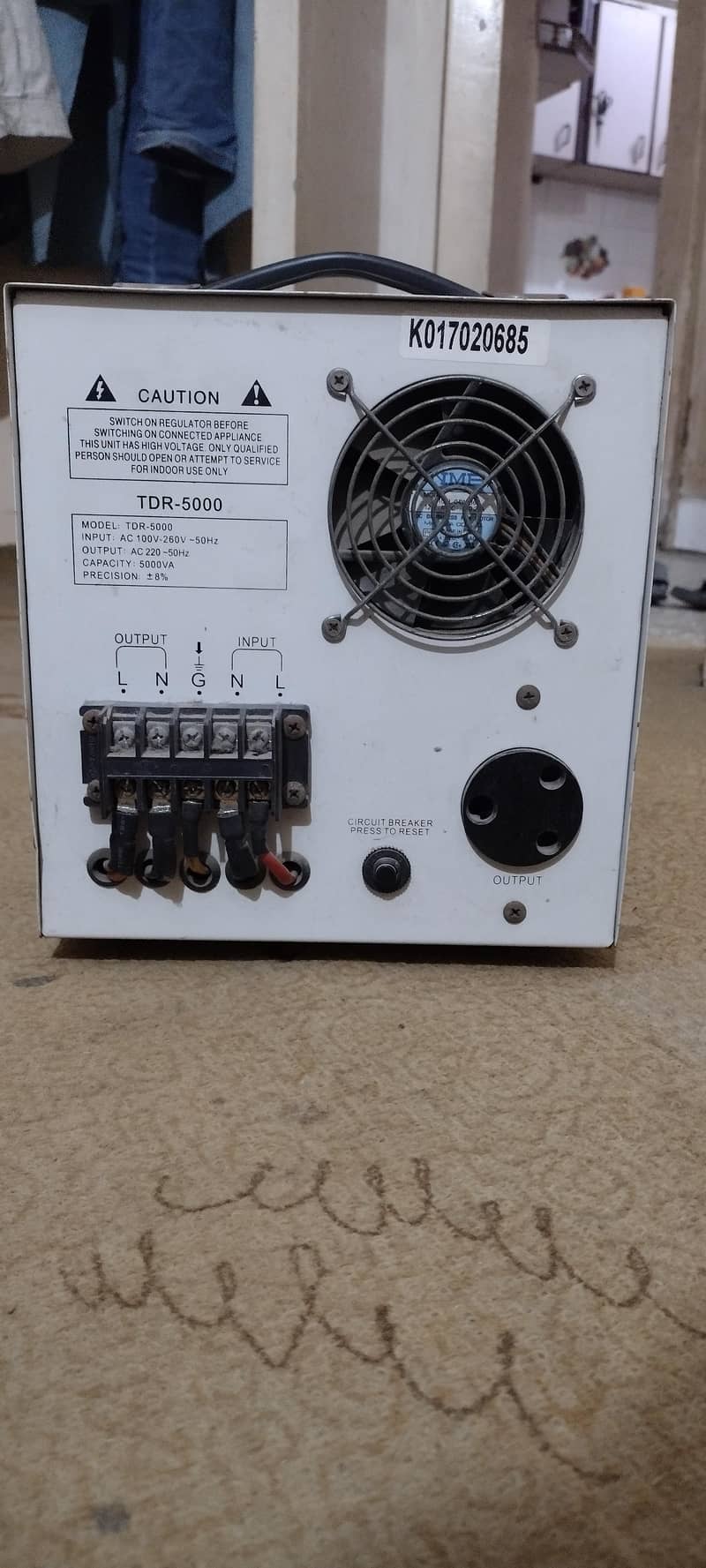 TDR-5000 5KVA STABILIZER AUTOMATIC 3