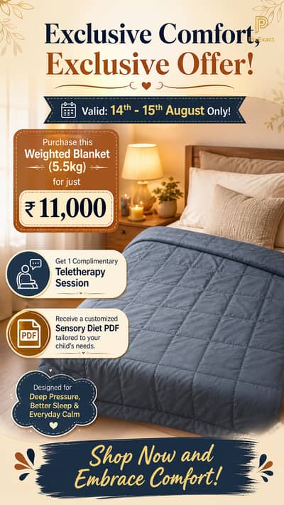 Imported weighted blanket from UK weight is 5.5kg