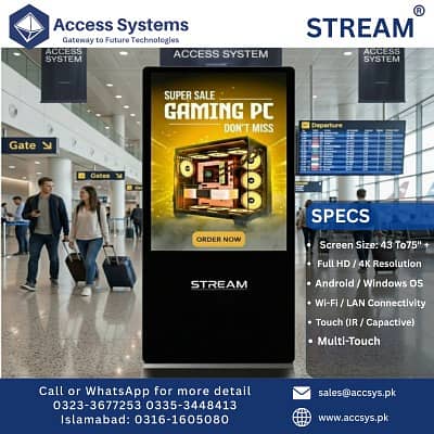 Digital Standee|Digital Signage|0323-3677253| Interactive Touch Screen