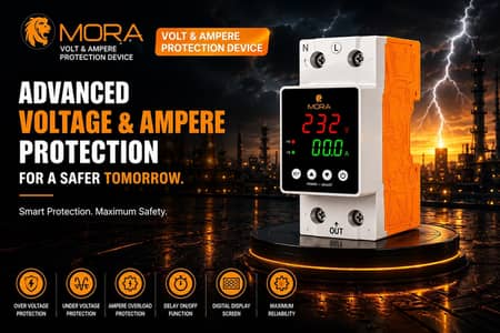 MORA Voltage Protector | Volt & Ampere Protection Device | Digital Dis