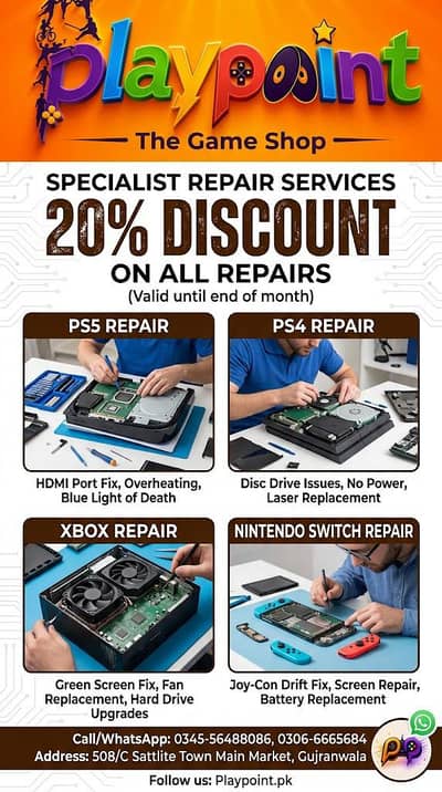 ps5 Xbox series s all game repier center