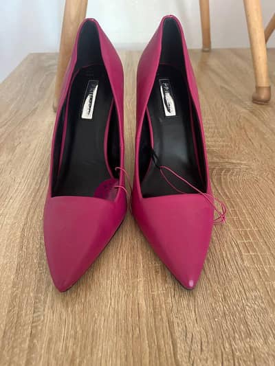 Primark Plum Pink Stiletto Heels - Size UK 7 / EUR 40 (Brand New)