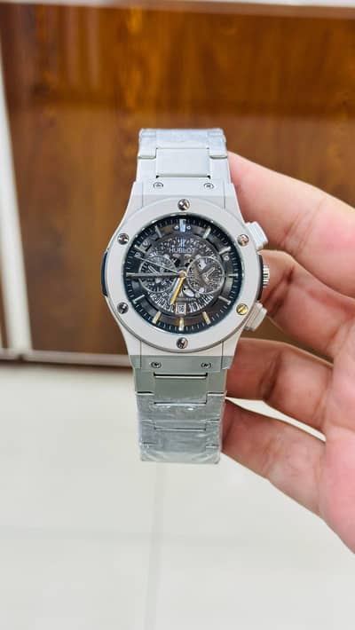 ⌚ Luxury Skeleton Stainless Steel Watch