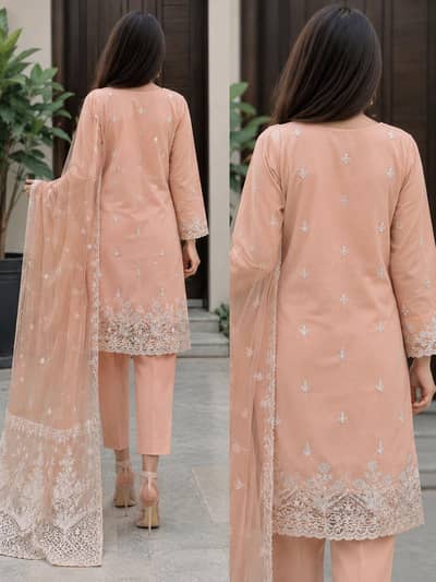 Fancy Embroidered 3 Piece Suit