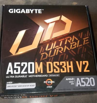 Gigabyte A520M DS3H V2 Motherboard (Ryzen 5000 Ready) - Box Included
