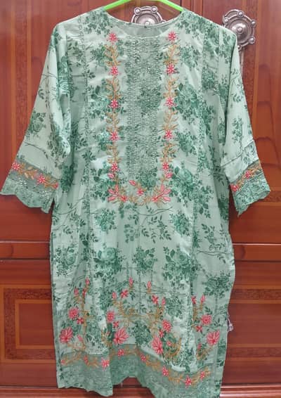 3 piece  Ready to Wear Embroided Dress
