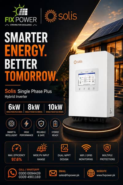Solis 6kW | 8kW | 10kW Plus Model Hybrid Inverters Available