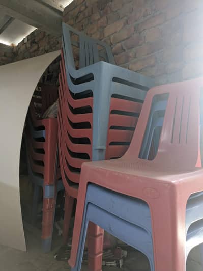 plastic chairs