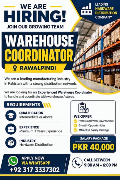 WAREHOUSE COORDINATOR