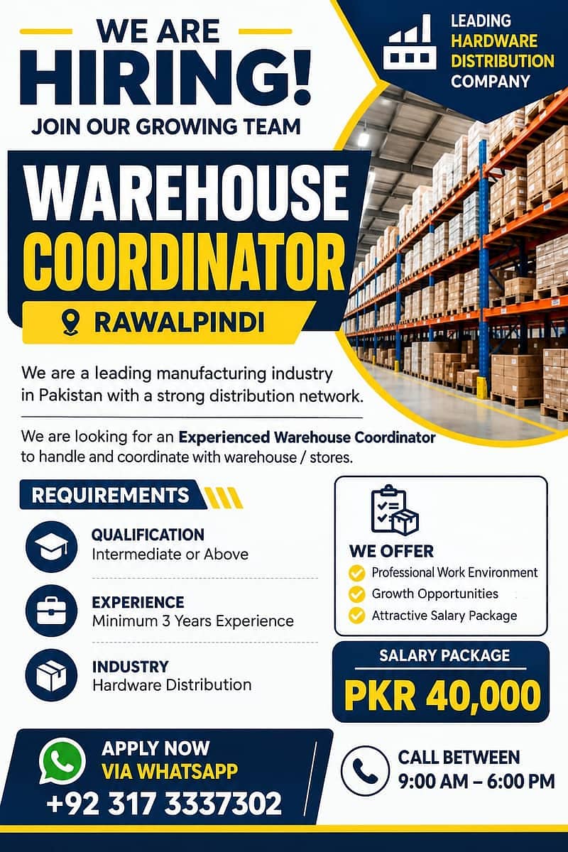 WAREHOUSE COORDINATOR 0
