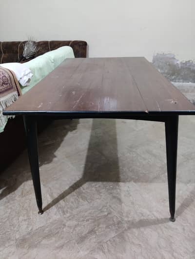 dining table set with 6 chairs pure wooden material