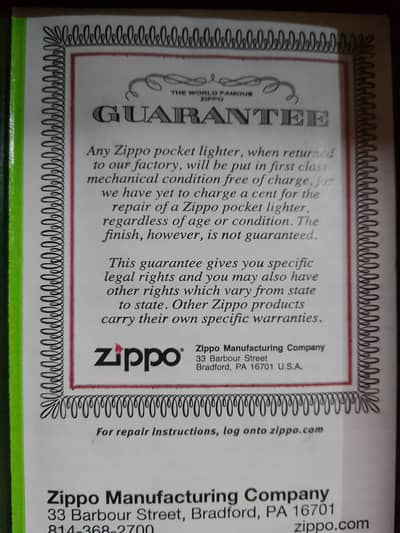 Zippo fashion lighters MADE IN USA