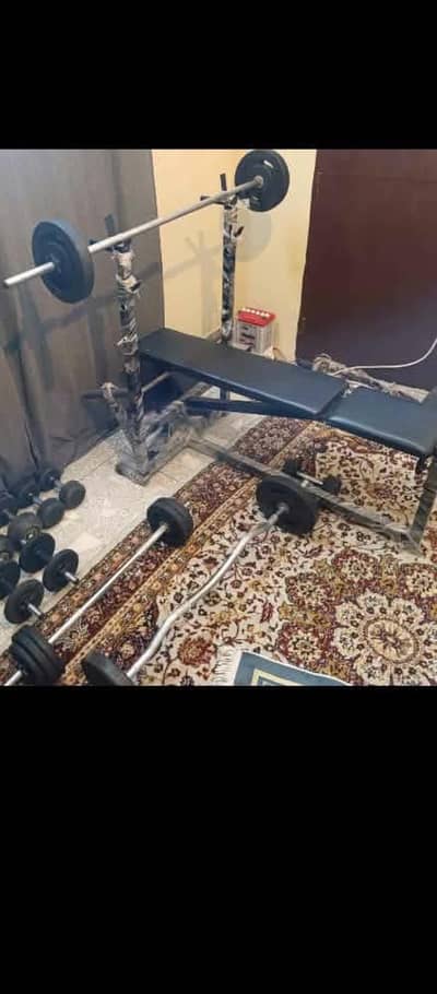 dumbbells complete. home gym ( 03122670327)