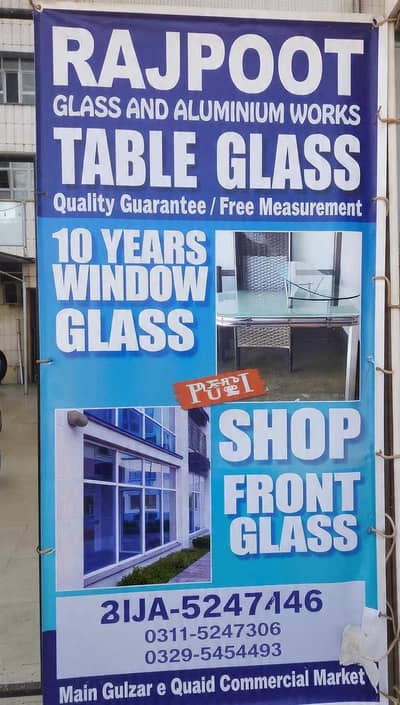 Glass and aluminium works // Table glass // Fronts //03115247306