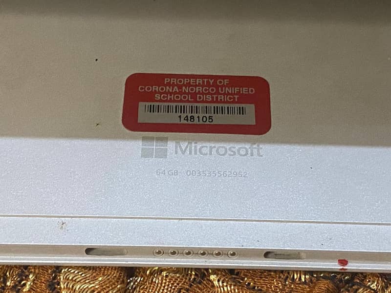 Microsoft tablet 3 pro surface only screen touch damage 12