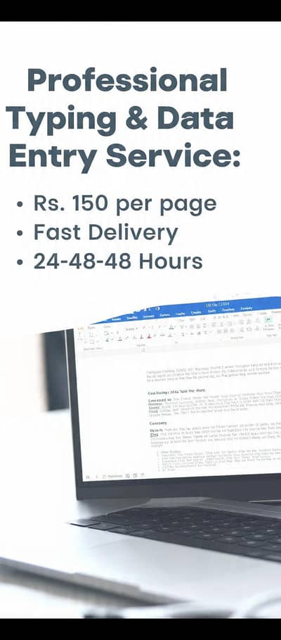 professional typing and data entry service