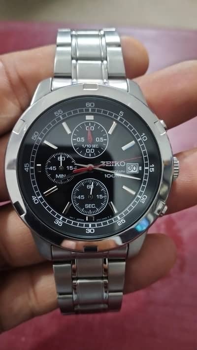 chronograph seiko mens watch