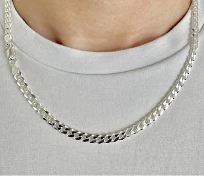925 silver curb Chain