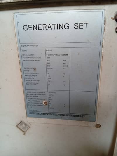 GENERATOR FOR SALE URGENT