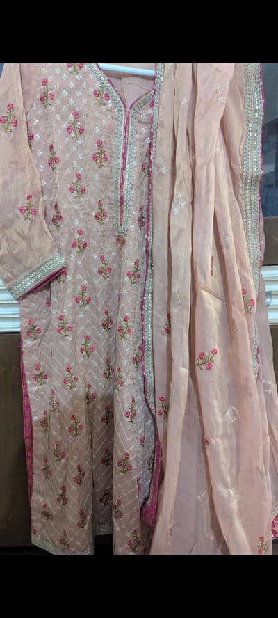 3pc Maisuri shirt dupatta with Banarsi Trouser