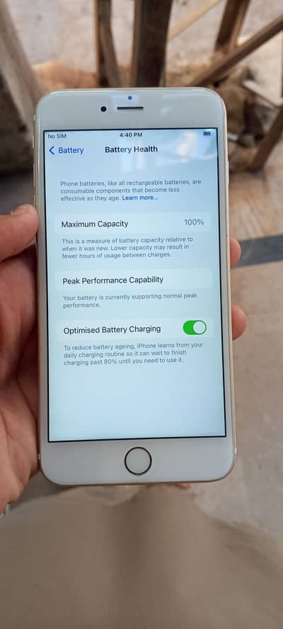 Apple iPhone 6S Plus pta approved 128 gb 100 battery health