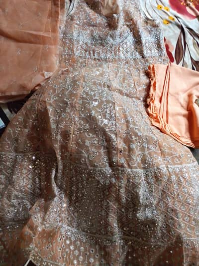 unstitched frock with lining
