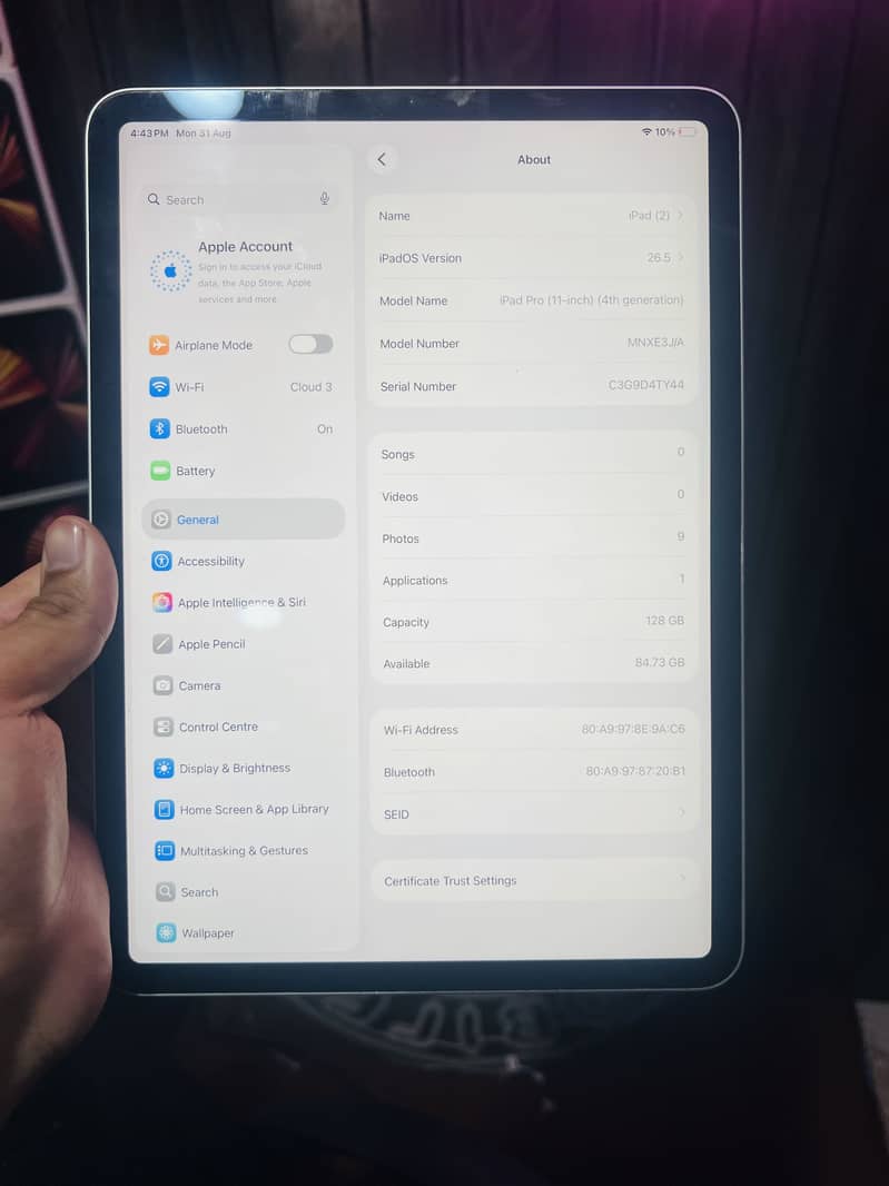 Ipad M2 128gb 4