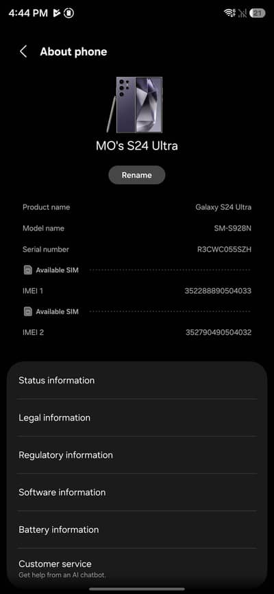 Samsung Galaxy S24 Ultra 12/512GB – Purple – Non PTA – Like New