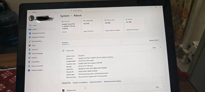 Surface Pro 7 i7 - 16GB RAM, 512 GB SSD