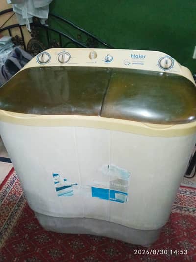 Haier washing machine twin tub model number HWM 100/80AS