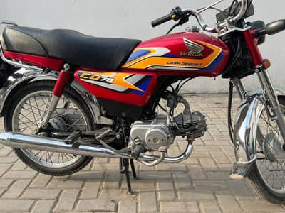 Honda Cd-70 2025 Model Condition brand new single hand used