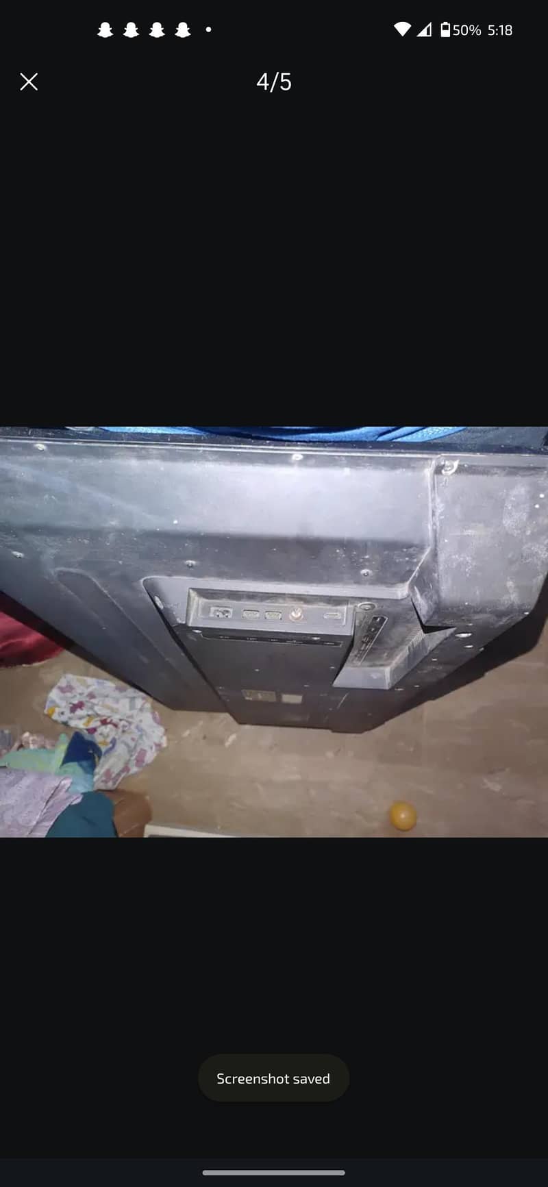 TCL tv panel damage 3