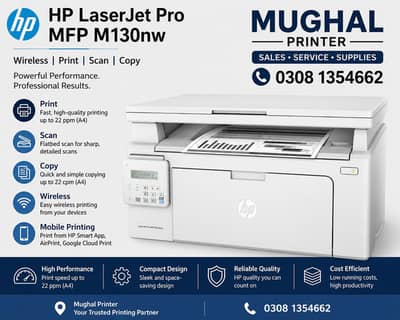 hplaserjet130 hp All models WiFi printer colour printer Available