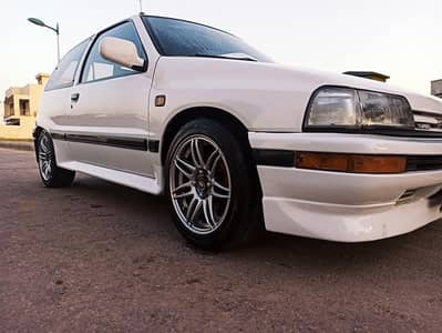 Daihatsu Charade GTX Full Option 1988 Sunrof AC Heter Sound System Rim