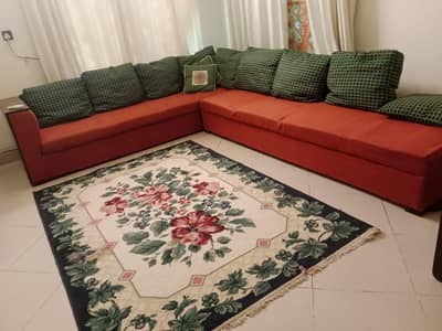 L Shaped Lobby Sofa Set for 7 (2 Pieces)