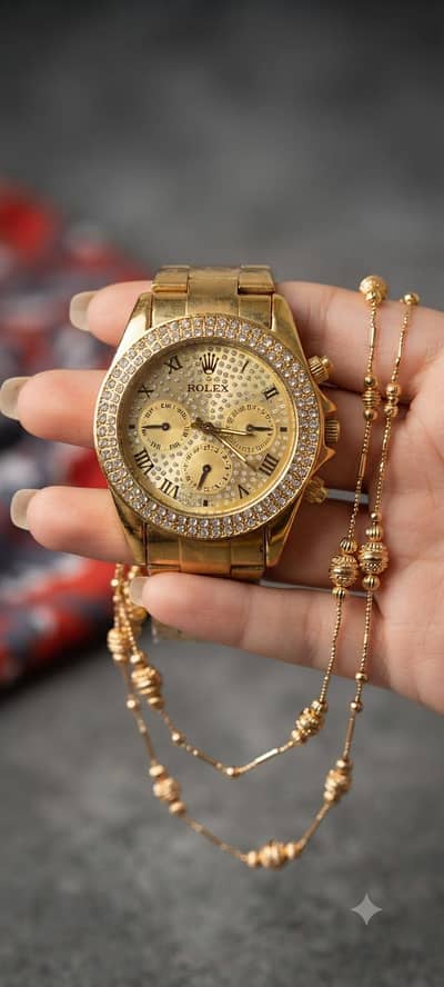 watch for men's with beautiful Nacklace