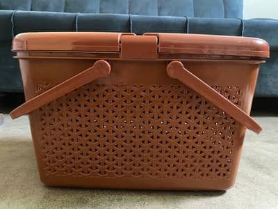 Multi-Purpose Plastic Basket /Picnic /Storage /Shopping /Pet Carrier