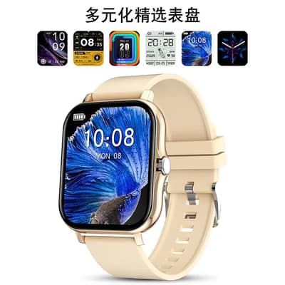 Multiple-Color Smart Watch with Heart Rate & BP Display