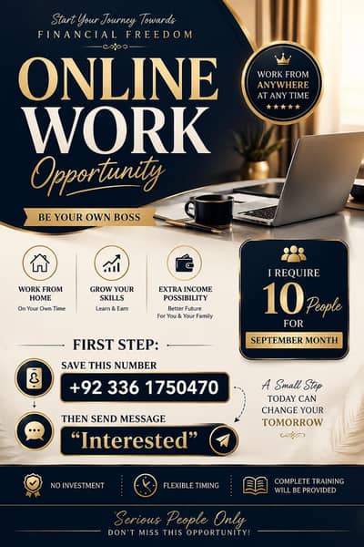Online Work Available