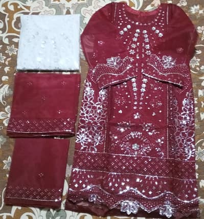 Stitched Ladies/Womens Fancy 3 piece suit, Standard size, four colours