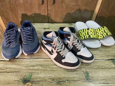 Nike chappal , decathlon shoes , jordan shoes