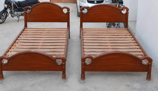 Tali Ke Banay Huay Wooden Beds for Sale – 2 Beds”