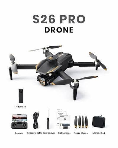 S26 Dual Camera Drone| Brushless motor drone
