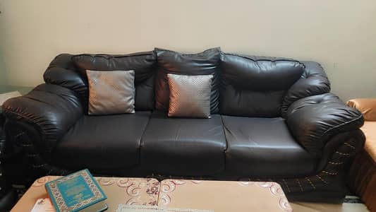 wooden sofa