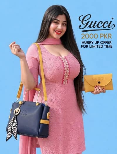 Gucci Handbag & Wallet Set | LIMITED TIME OFFER | Sirf 2000 PKR