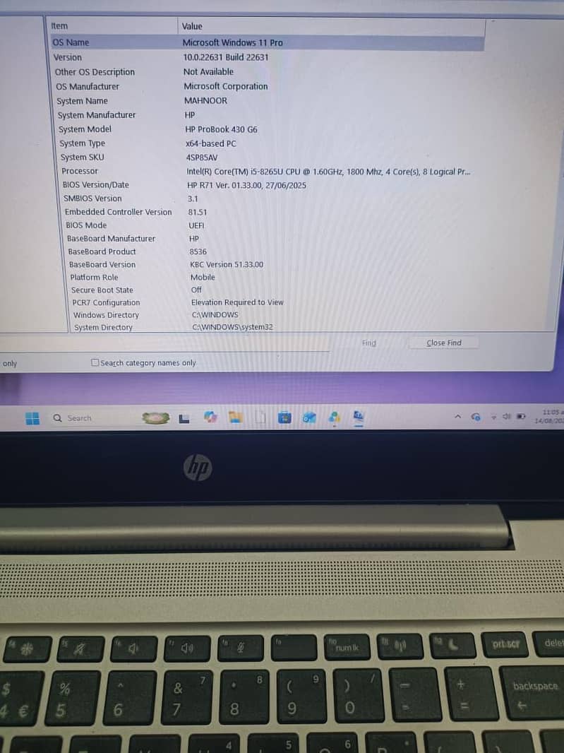 HP pro book 4