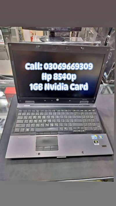 Hp EliteBook WorkStation Core i5 Laptop 1GB Nvidia Card Display 15.6