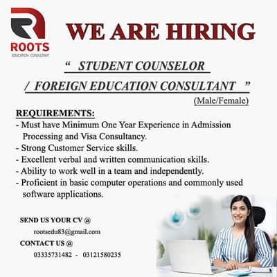 STUDENT COUNSELOR   /  FOREIGN EDUCATION CONSULTANT