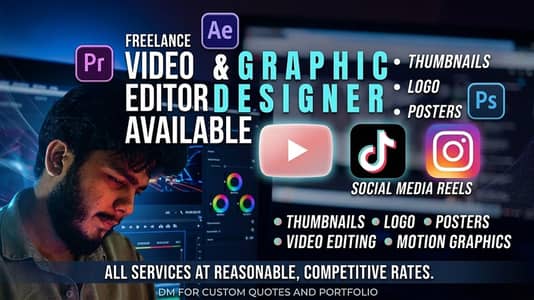 Video Editing & Graphic Design Services | Affordable Rates