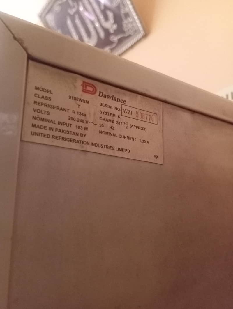 dawlance referegerator 1